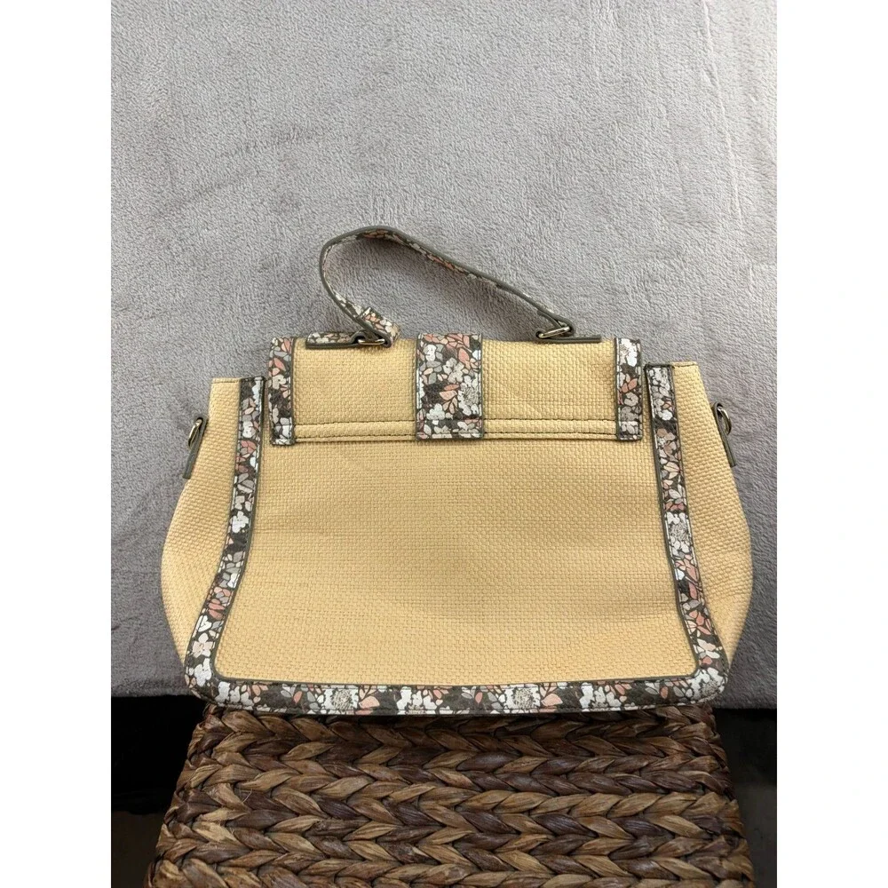 Cato Bag Paper Body With pu trim Floral